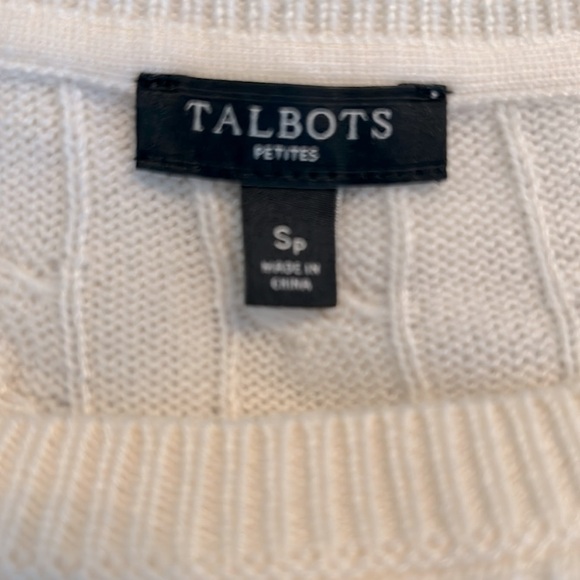 Talbots Wool Blend Cable Knit Sweater - Picture 5 of 6